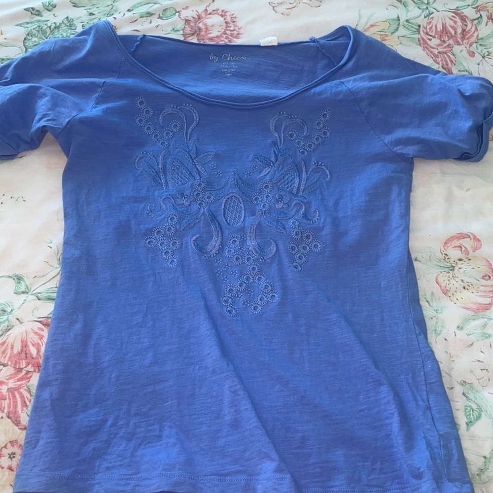 Chicos, cotton short sleeve shirt